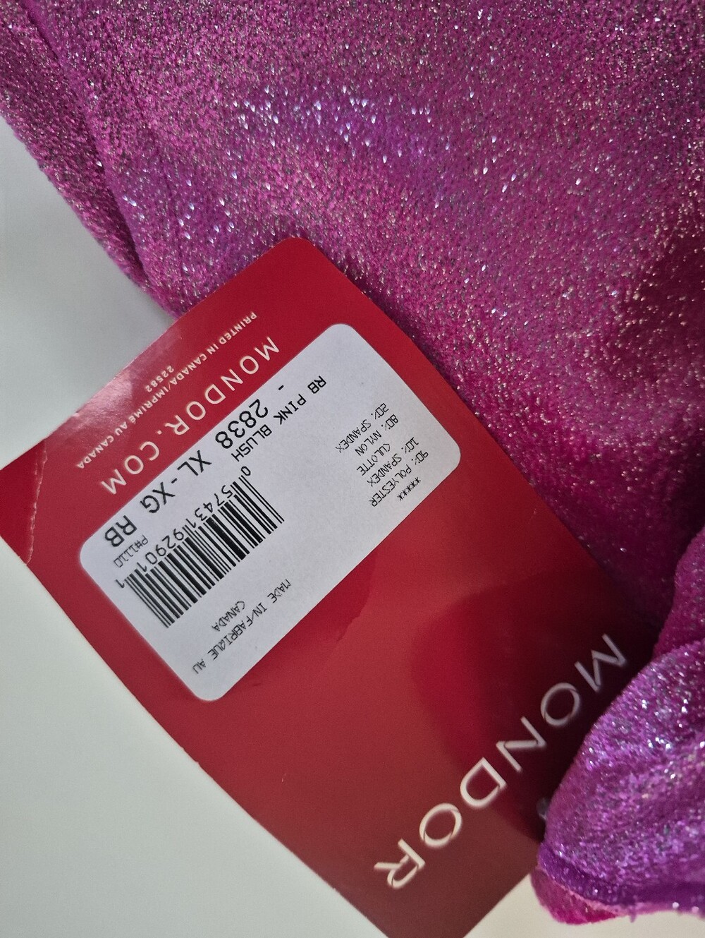 Mondor Figure Skating Skirt Adult XL Sparkling Hot Pink Women's NWT - Picture 4 of 5